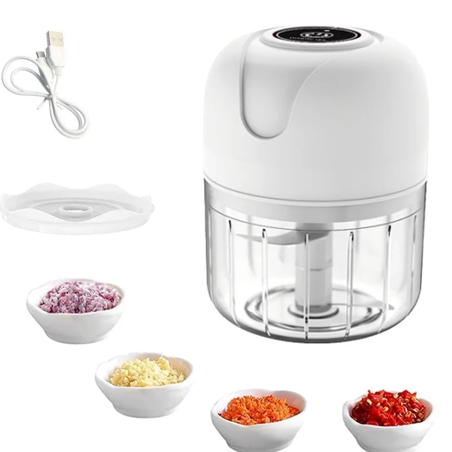 Mini Processador Elétrico de Alimentos