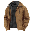Jaqueta Masculina Para Inverno Fleece com Capuz - (Promoção de Inverno 2025)