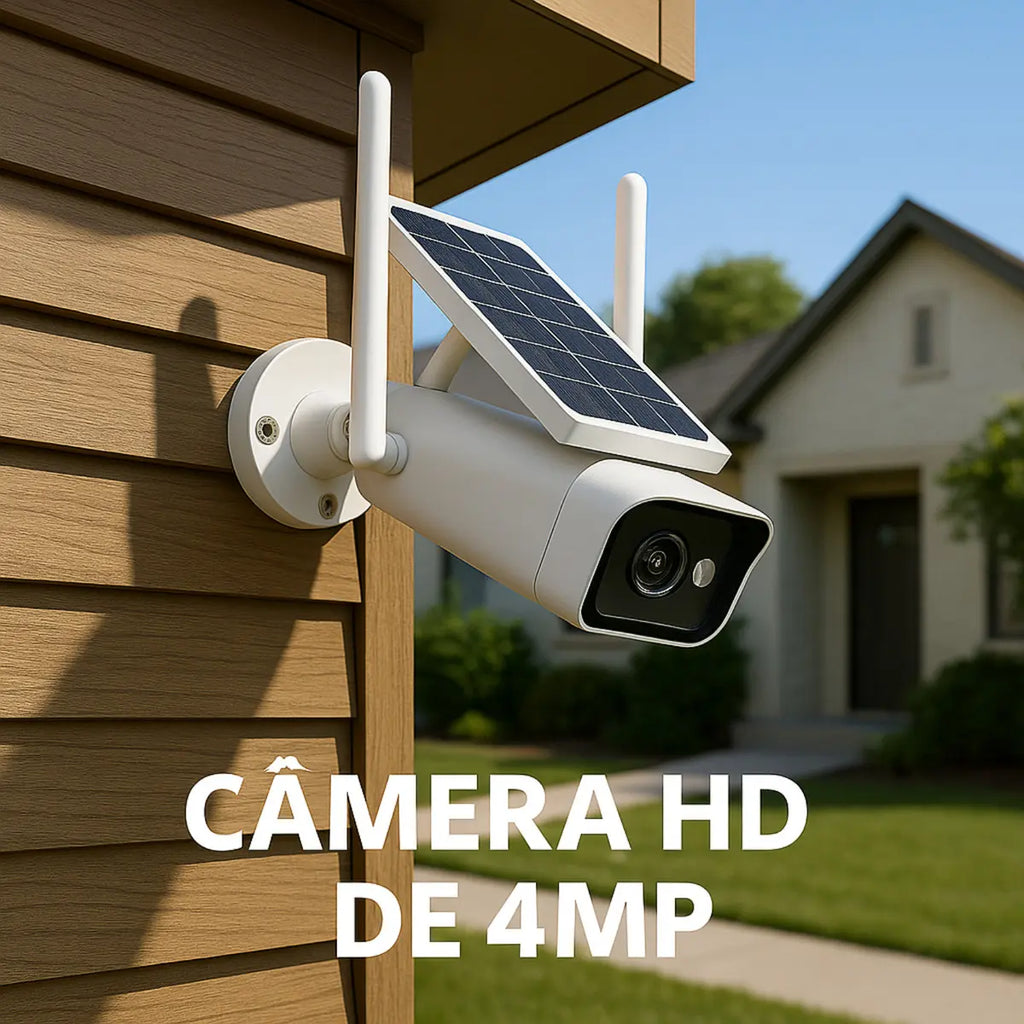 Câmera de Segurança Externa IP Wifi HD com Energia solar